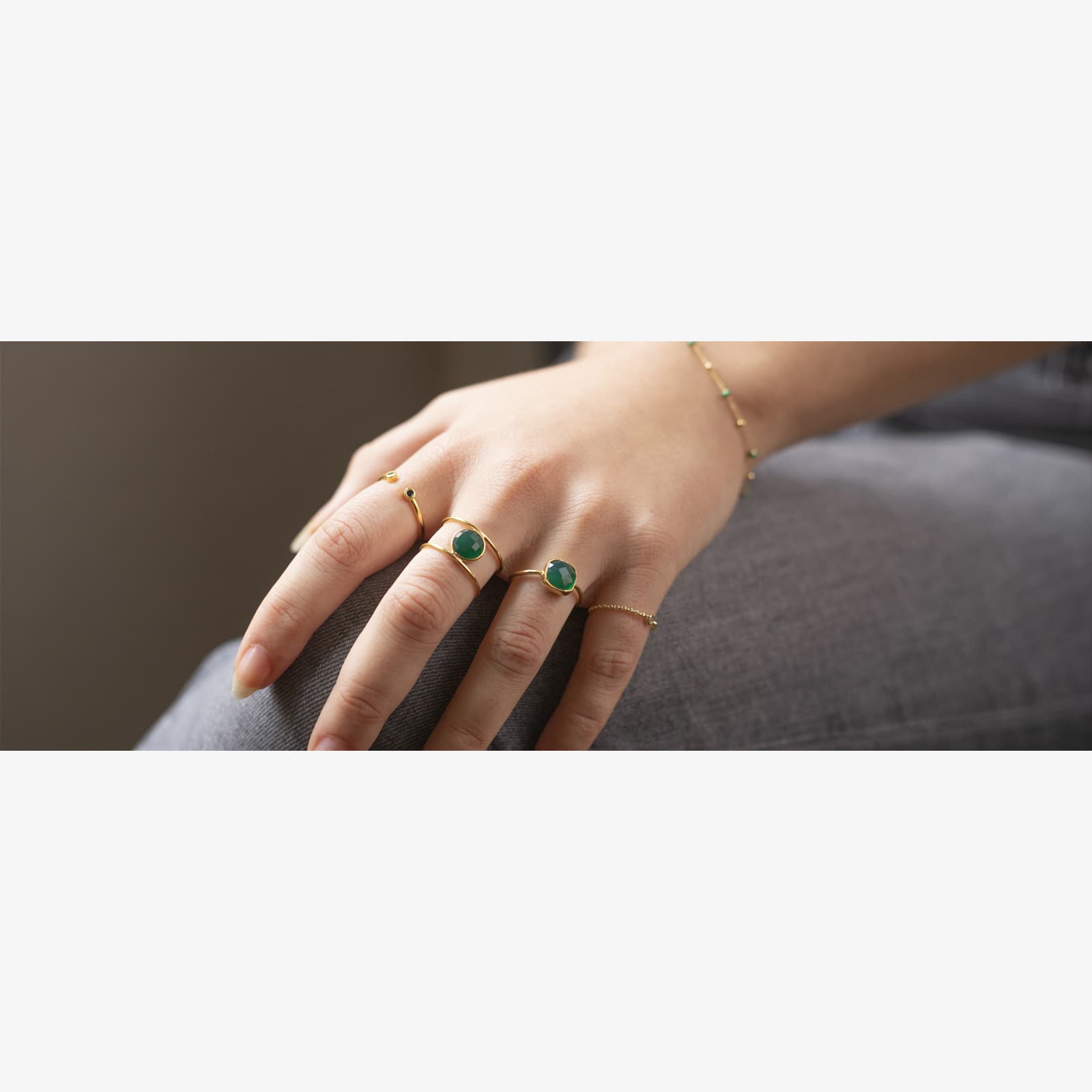 Anillo Chain Circonita