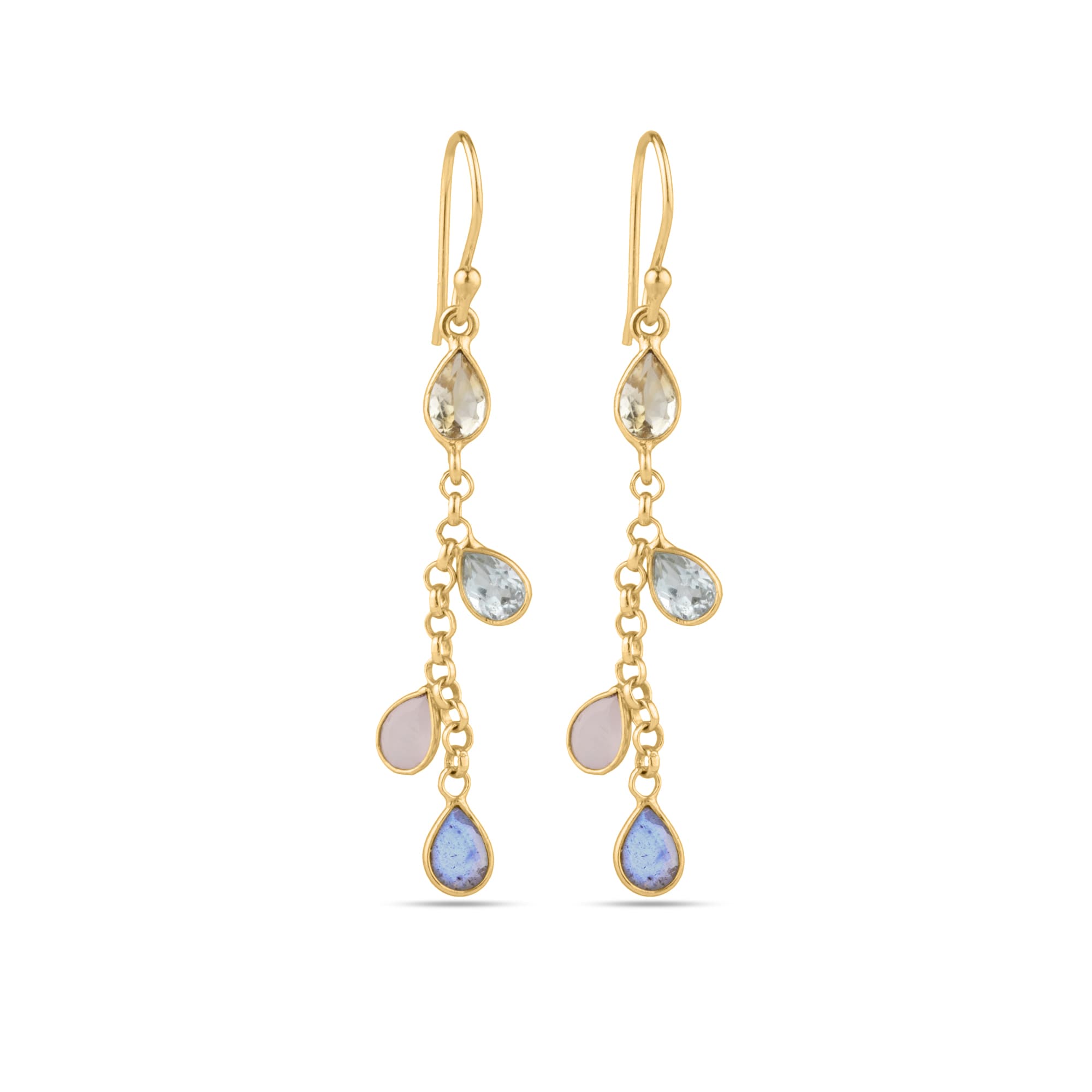 Pendientes Calcedonia 50 mm