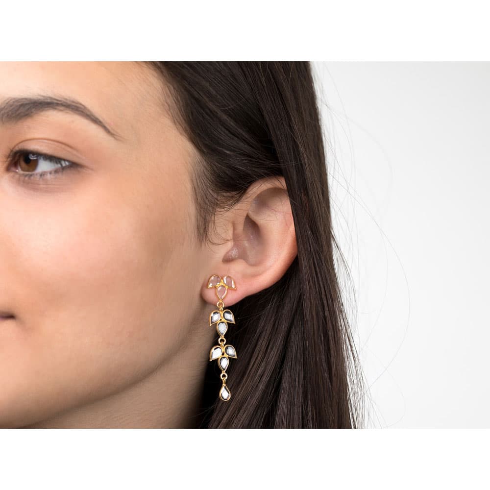 Pendientes Hojas Calcedonia