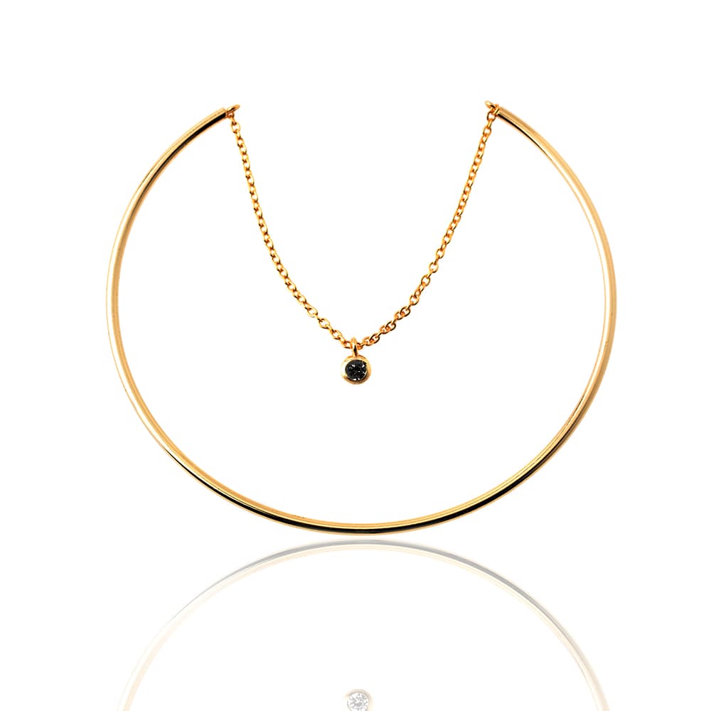 Pulsera Rígida con Cadena