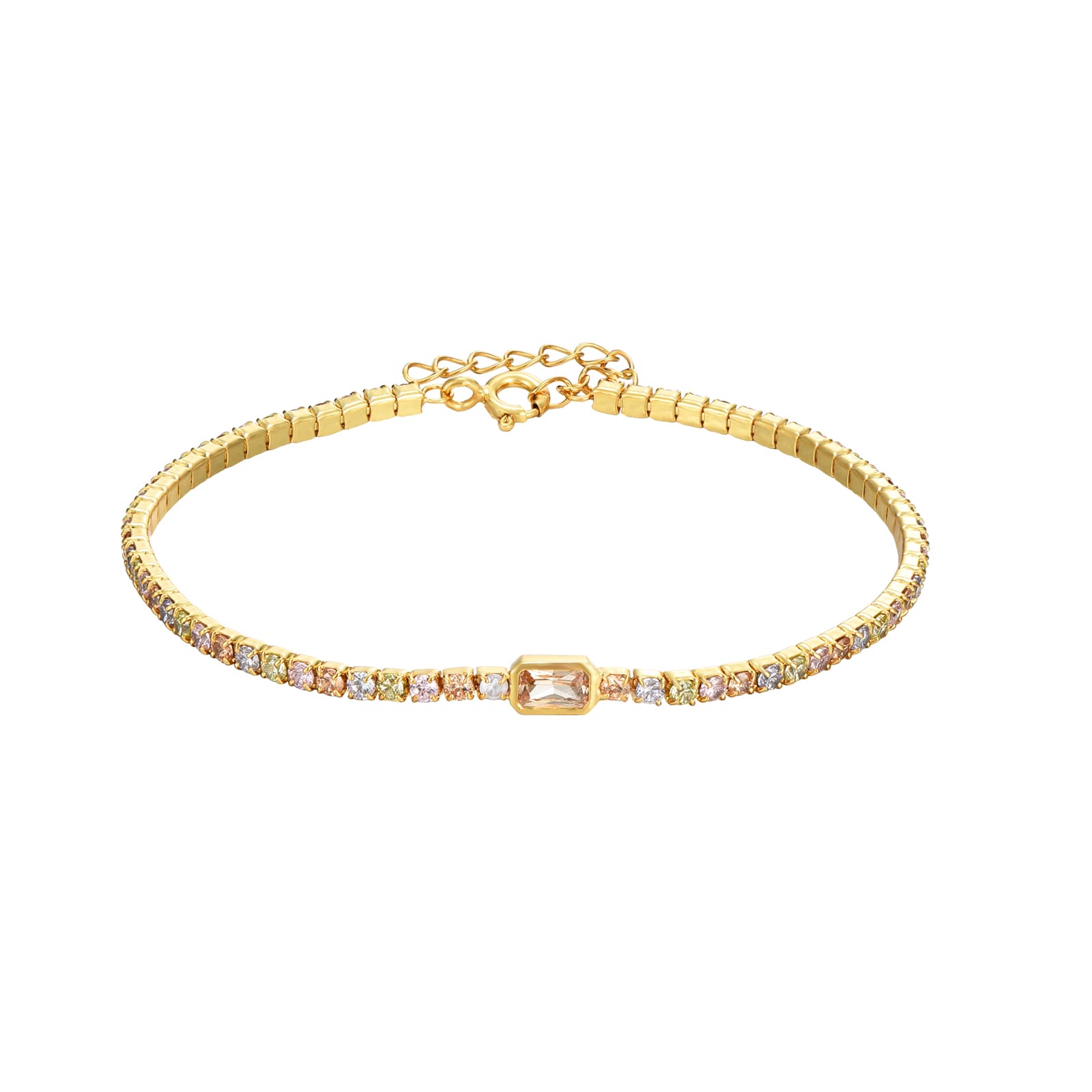 Pulsera Tenis Talla Esmeralda