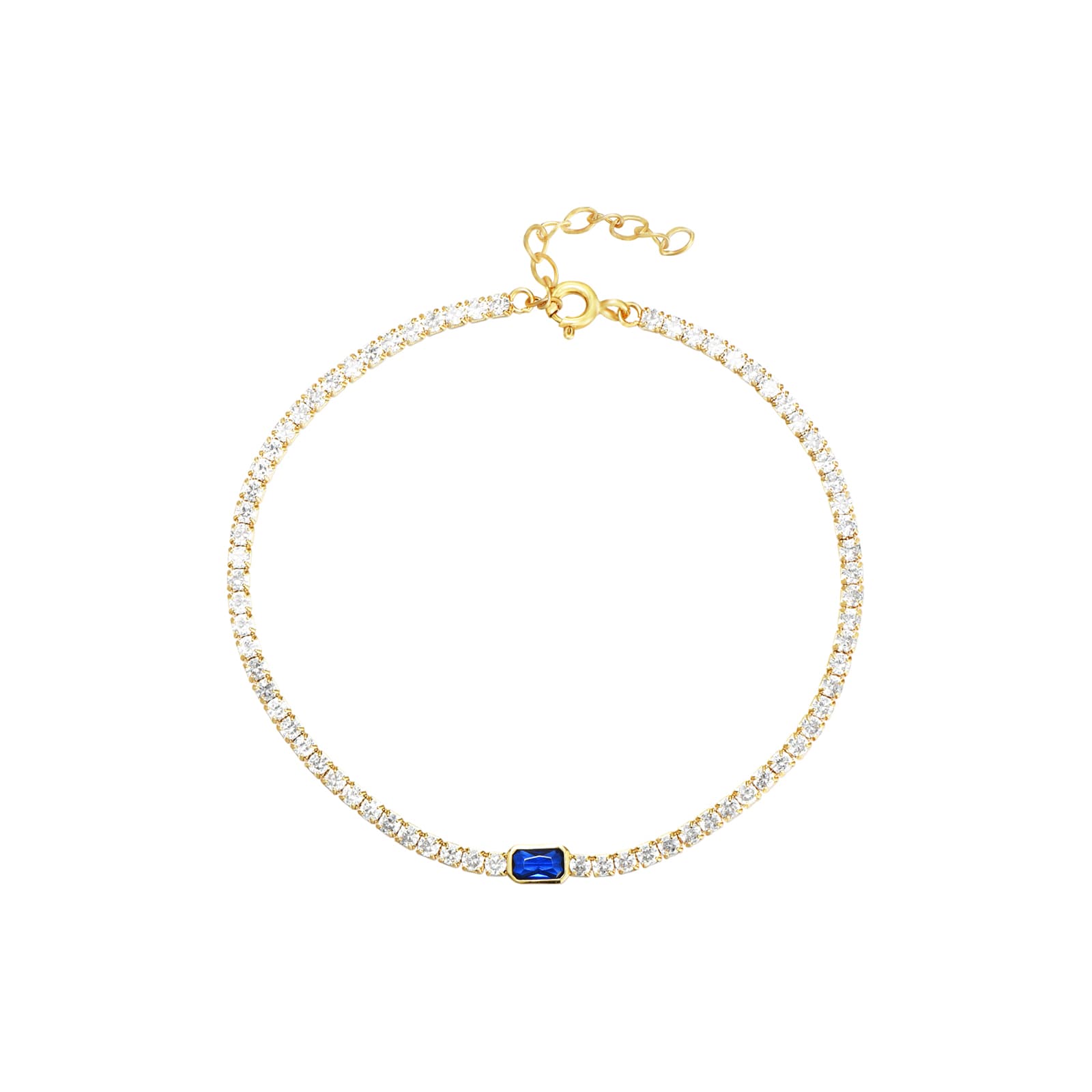 Pulsera Tenis Talla Esmeralda